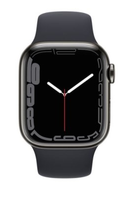 Watch Series 7 GPS + Cellular, 41mm Koperta ze stali nierdzewnej w kolorze grafitowym z paskiem sportowym w kolorze północy - Re