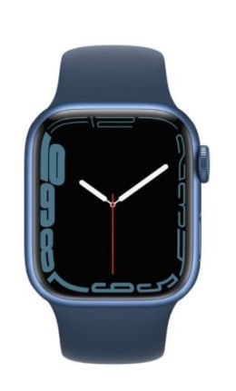 Watch Series 7 GPS + Cellular, 45mm Koperta z aluminium w kolorze niebieskim z paskiem sportowym w kolorze błękitnej toni - Regu