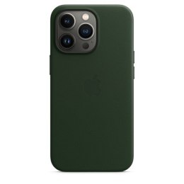 Etui skórzane z MagSafe do iPhonea 13 Pro - zielona sekwoja