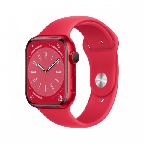 Watch Series 8 GPS + Cellular, 45 mm Koperta z aluminium w kolorze (PRODUCT)RED z paskiem sportowym w kolorze (PRODUCT)RED - reg