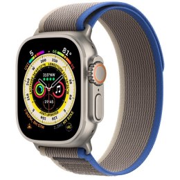 Watch Ultra GPS + Cellular, 49 mm Koperta tytanowa z opaską Trail w kolorze niebieskim/szarym - S/M