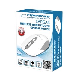 ESPERANZA MYSZ BLUETOOTH 4D SARGAS BIAŁA EM130W