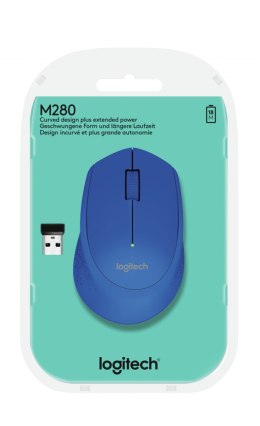 Mysz Logitech 910-004290 (optyczna; 1000 DPI; kolor niebieski