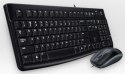 Zestaw klawiatura + mysz membranowa Logitech MK120 920-002563 (USB 2.0; (US); kolor czarny; optyczna)