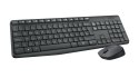 Zestaw klawiatura + mysz membranowa Logitech MK235 920-007931 (USB 3.0; kolor szary; optyczna)