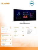 Monitor zakrzywiony 34 cale P3424WE 21:9/3440x1440/IPS/USBC/RJ45/HDMI/DP/3Y