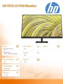 Monitor P27h G5 FHD Height Adjust Monitor 64W41AA