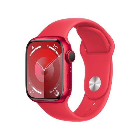 Watch Series 9 GPS, 45mm Koperta z aluminium z edycji (PRODUCT)RED z paskiem sportowy z edycji (PRODUCT)RED - S/M