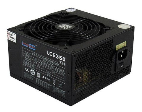 ZASILACZ 350W LC6350 V2.3 80+ Bronze 120mm 4x SATA 2x PATA 1x PCIe BLACK Active PFC