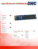 Dysk SSD Aura Pro 250GB MacBook Air 2012