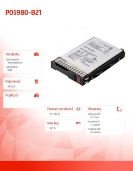 Dysk SSD 960GB SATA MU SFF DS P05980-B21