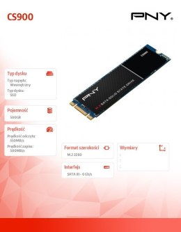 Dysk SSD 500GB M.2 CS900 M280CS900-500-RB