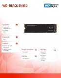 Dysk Black SSD 2TB SN850 2280 PCle M.2 NVMe Gen4