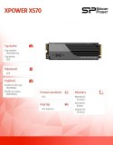 Dysk SSD XPOWER XS70 2TB 7300/6800MB/s M.2 PCIe 4x4 NVMe 1.4