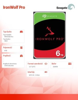 Dysk IronWolfPro 6TB 3.5