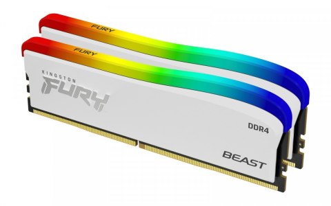 Pamięć DDR4 Fury Beast RGB 16GB(2* 8GB)/3600 CL17 biała