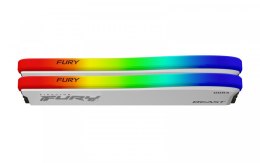 Pamięć DDR4 Fury Beast RGB 16GB(2* 8GB)/3600 CL17 biała