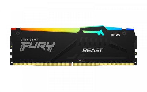 Pamięć DDR5 Fury Beast RGB 16GB(1*16GB)/5200 CL40