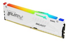 Pamięć DDR5 Fury Beast RGB 16GB(1*16GB)/5200 CL36 biała