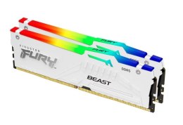 Pamięć DDR5 Fury Beast RGB 64GB(2*32GB)/5600Mhz CL36 biała