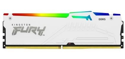 Pamięć DDR5 Fury Beast RGB 64GB(4*16GB)/5200 CL40 biała