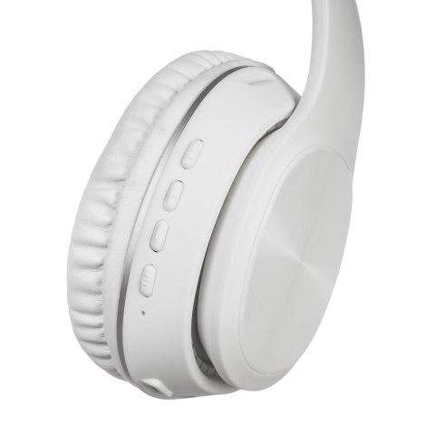 AUDIOCORE BEZPRZEWODOWE SŁUCHAWKI NAUSZNE BLUETOOTH V5.0+EDR BIAŁE AC705 W