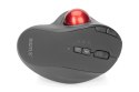 DIGITUS MYSZ BEZPRZEWODOWA TYPU TRACKBALL, ERGONOMICZNA, BLUETOOTH LUB USB C, CZARNA DA-20156