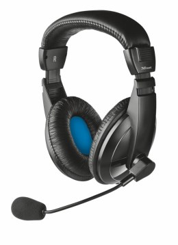 Słuchawki nauszne z mikrofonem Trust Quasar Headset 21661 (czarne)