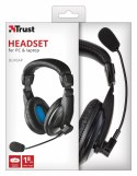 Słuchawki nauszne z mikrofonem Trust Quasar Headset 21661 (czarne)