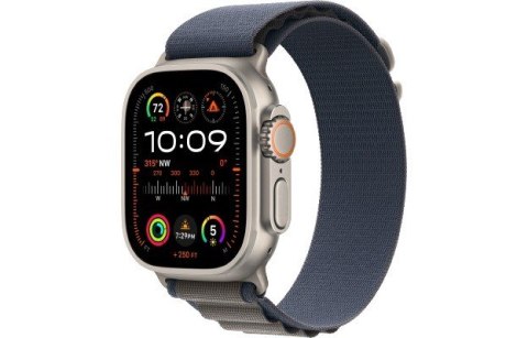 Watch Ultra 2 GPS + Cellular, 49mm Koperta z tytanu z opaską Alpine w kolorze niebieskim - L