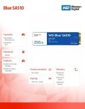 Dysk SSD Blue 250GB SA510 M.2 2280 WDS250G3B0B