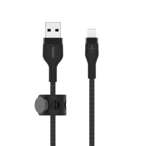 Kabel Belkin BoostCharge Pro Flex USB-A Cable with Lightning Connector 3m Silicone oplot Black