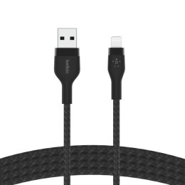 Kabel Belkin BoostCharge Pro Flex USB-A Cable with Lightning Connector 3m Silicone oplot Black