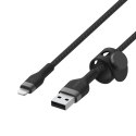 Kabel Belkin BoostCharge Pro Flex USB-A Cable with Lightning Connector 3m Silicone oplot Black