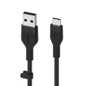 Kabel Belkin BoostCharge Flex USB-C to USB-A Cable 15W 1m Silicone Black