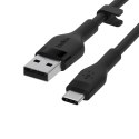 Kabel Belkin BoostCharge Flex USB-C to USB-A Cable 15W 1m Silicone Black