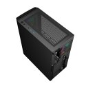 GEMBIRD OBUDOWA FORNAX 400X MIDI-TOWER (2X USB 3.0, 1X USB 2.0, HD AUDIO, SZKLANY PANEL BOCZNY, PODŚWIETLENIE ARGB) CZARNA