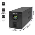 QOLTEC ZASILACZ AWARYJNY UPS LINE INTERACTIVE | MONOLITH | 1500VA | 900W | LCD | USB