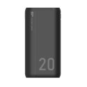 Powerbank Silicon Power GS15 20000mAh 2xUSB A, 1x mUSB + 1x USB C, czarny