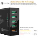 PA-T15 ładowarka sieciowa 5xUSB Quick Charge 3.0 10.2A 54W