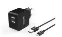 Ładowarka 5V/3.1A 15.5W USB Type C (z kablem USB Type C)