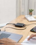 Ładowarka PowerPort Atom III Slim Black Fabric 45W USB C x1, 20W 3 x USB A EU