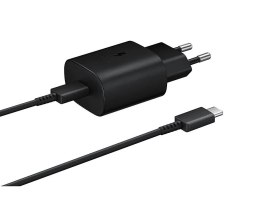 Ładowarka sieciowa z szybkim ładowaniem PD USB C 25W czarna