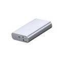 PB-AT10 Grey aluminiowy Power Bank | 10050 mAh | 3xUSB | 5.4A | Quick Charge 3.0 | kabel micro USB