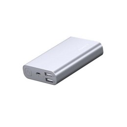 PB-AT10 Grey aluminiowy Power Bank | 10050 mAh | 3xUSB | 5.4A | Quick Charge 3.0 | kabel micro USB