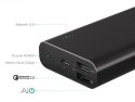 PB-AT20 Black aluminiowy Power Bank | 20100 mAh | 3xUSB | 5.4A | Quick Charge 3.0 | kabel micro USB