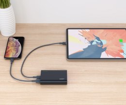 PB-XD12 Black Power Bank | 10000 mAh | 4xUSB | 9A | Quick Charge 3.0 | Power Delivery | kabel USB-C