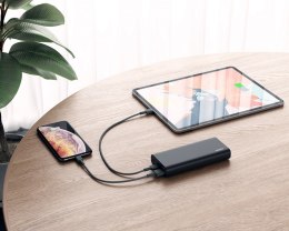 PB-XD13 Black Power Bank | 20000 mAh | 4xUSB | 9A | Quick Charge 3.0 | Power Delivery | kabel USB-C