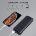 PB-Y23 Black Power Bank | 20000 mAh | 4xUSB | Quick Charge 3.0 | Power Delivery | Kabel USB-C | Etui