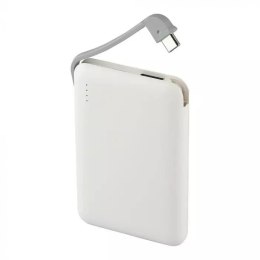 Power Bank 5000 mAh 2.1A Biały